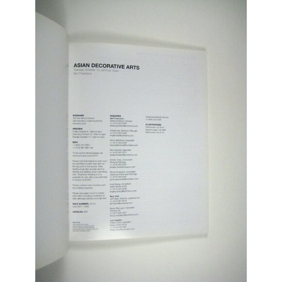 Bonhams Auction Catalog 2015 San Francisco Asian Decorative Arts 22473 - Picture 4 of 9